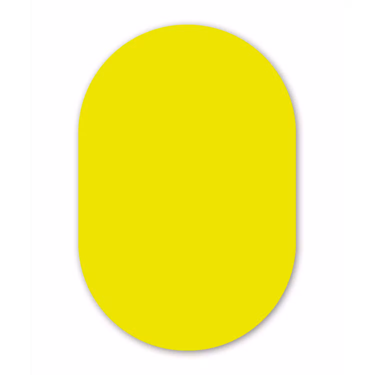 Bright - Canary - Geel Wandcirkel Ovaal Forex klein 630 -3d
