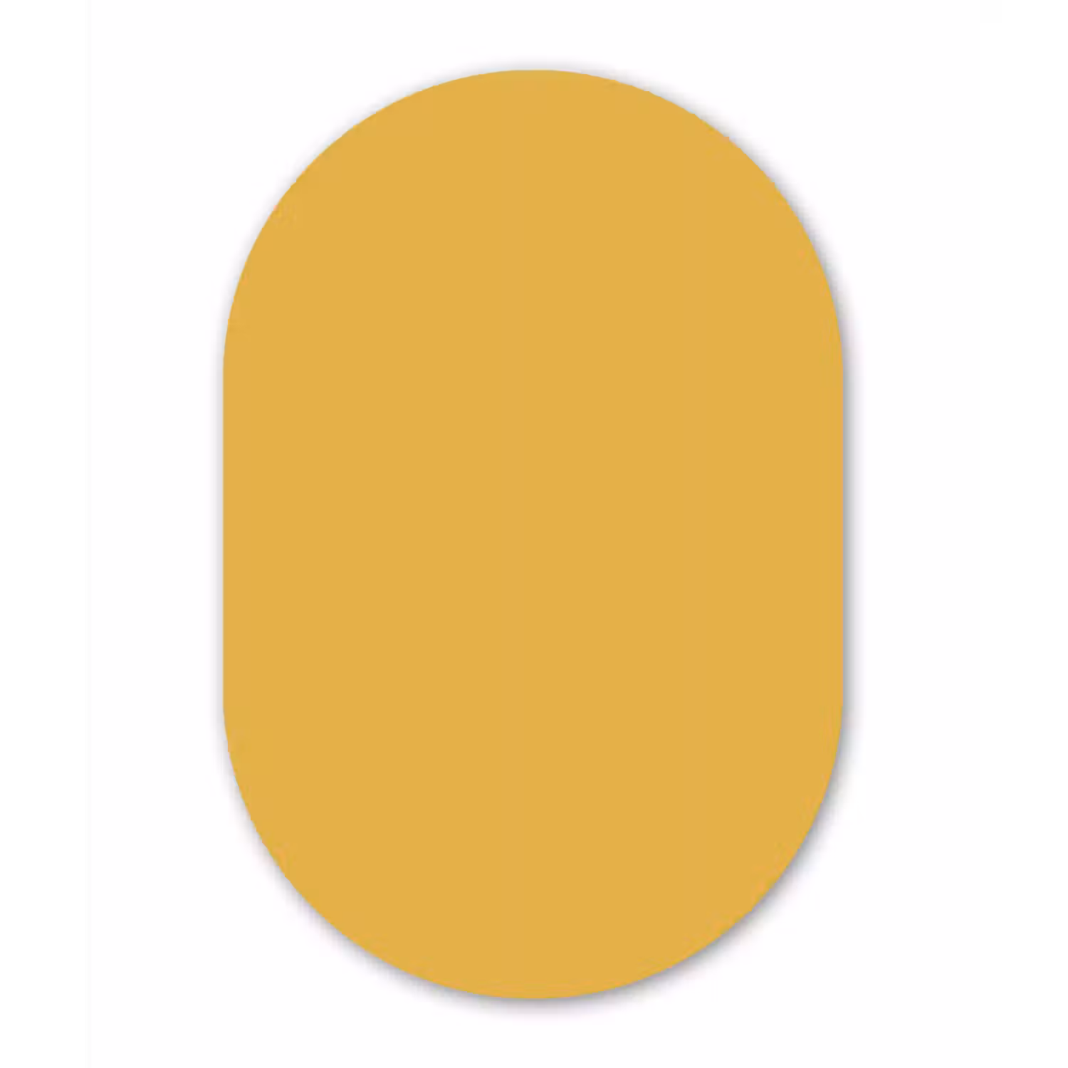 Joyful - Mustard - Geel Wandcirkel Ovaal Forex klein 630 -3d