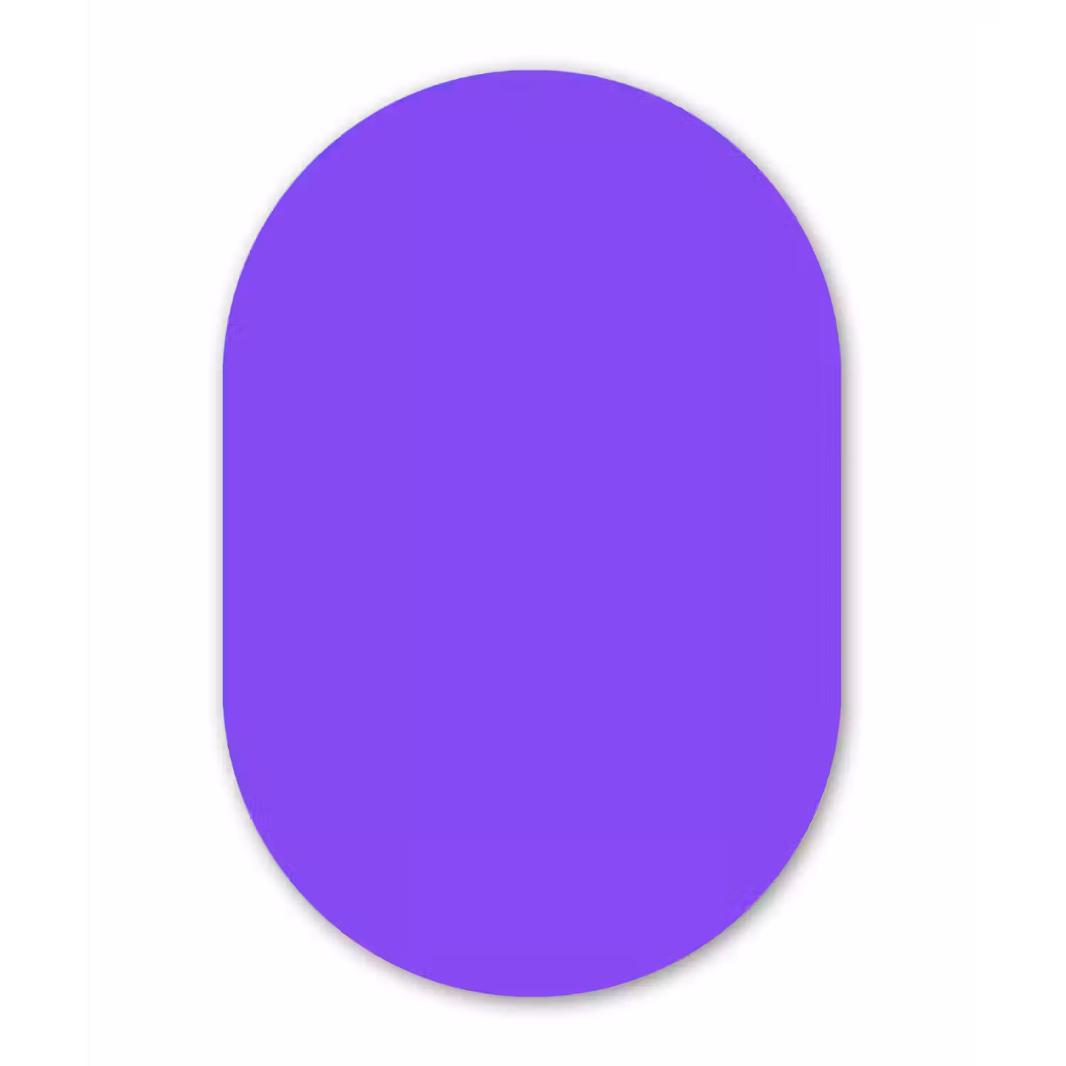 Vivid - Violet - Paars Wandcirkel Ovaal Forex klein 630 -3d