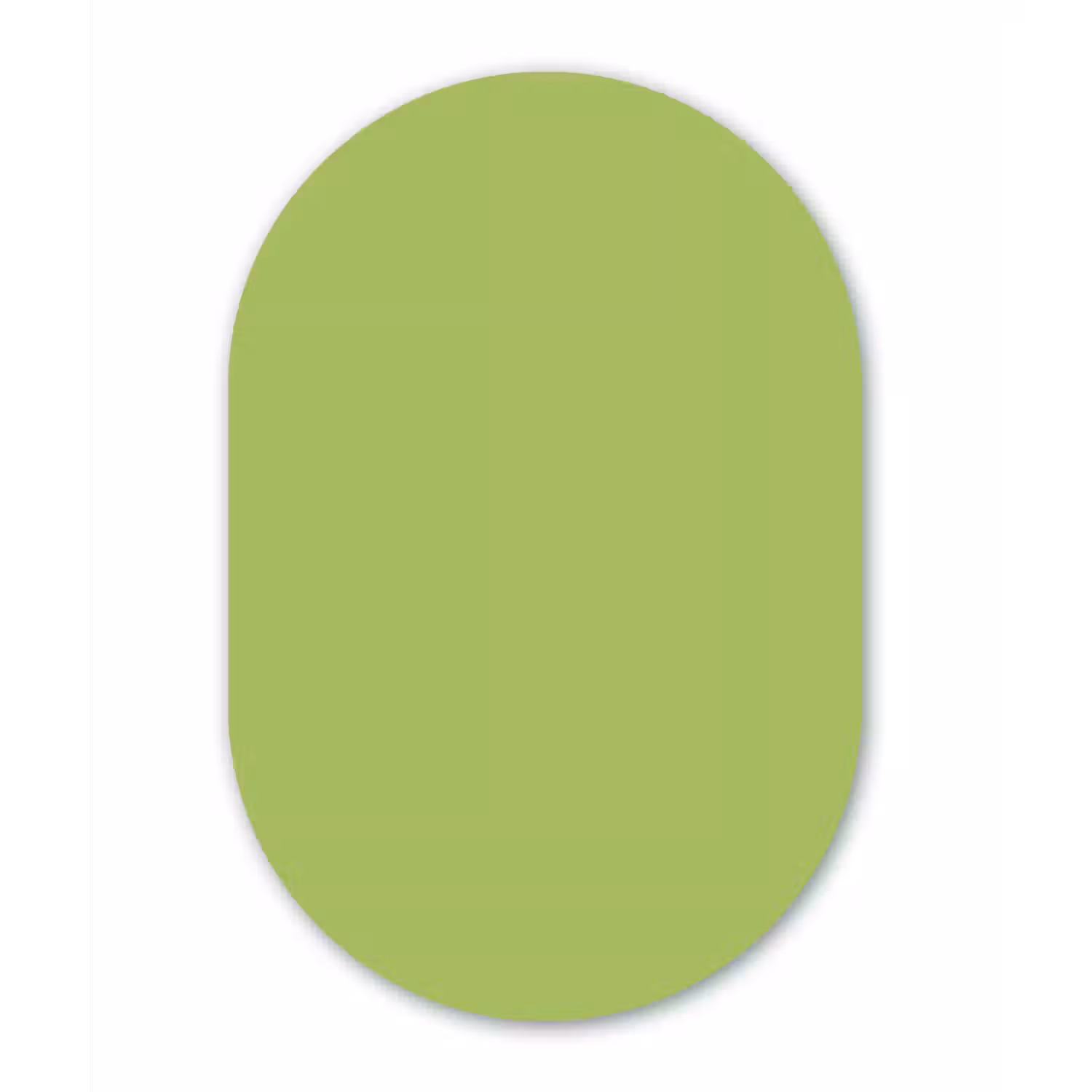 Lime - Glow - Groen Wandcirkel Ovaal Forex klein 630 -3d