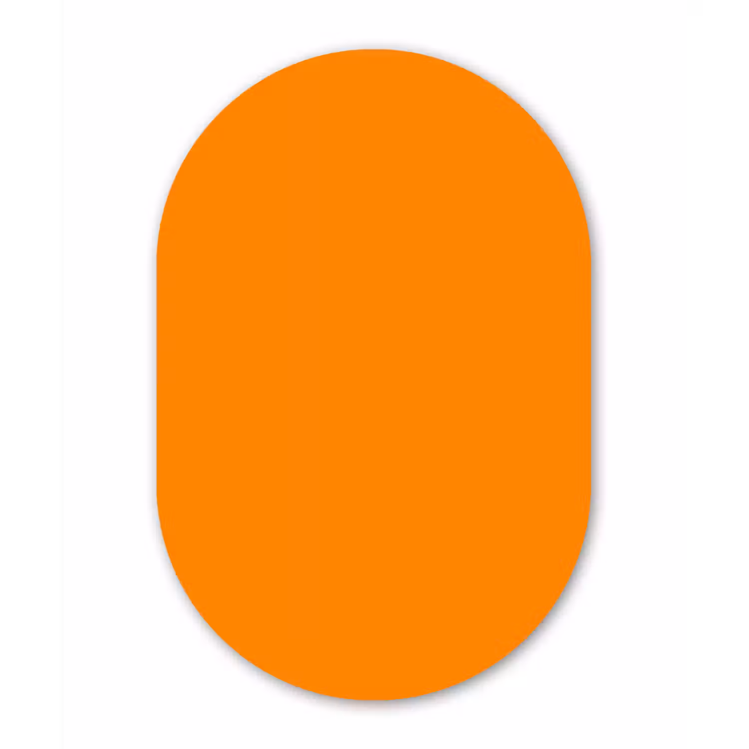 Marigold - Glow - Oranje Wandcirkel Ovaal Forex klein 630 -3d