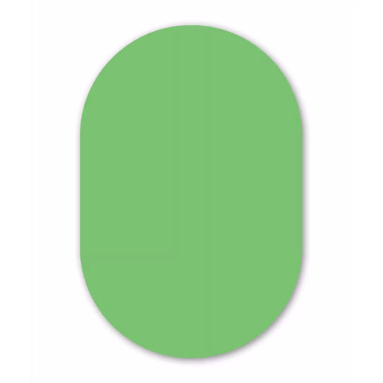 Meadow - Green - Groen Wandcirkel Ovaal Forex klein 630 -3d
