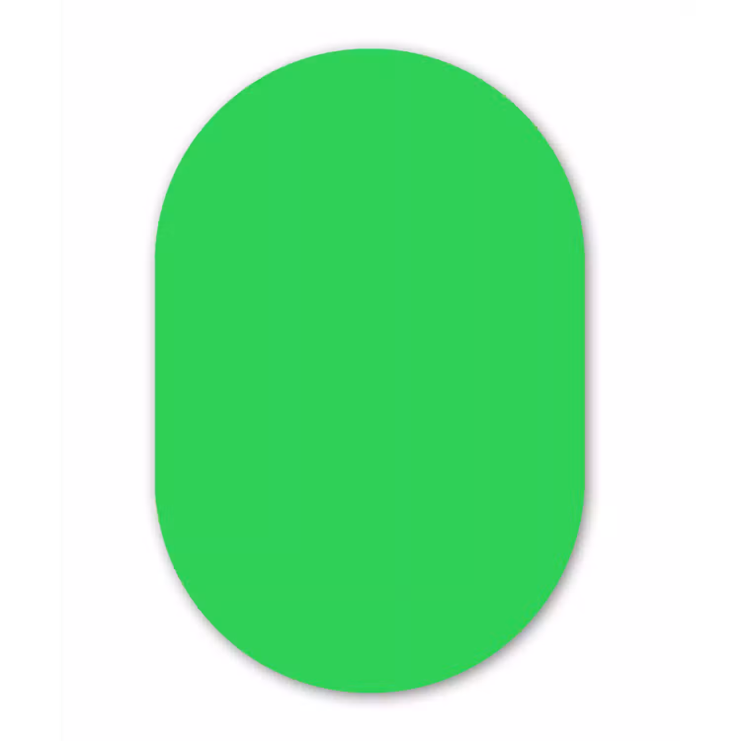 Mint - Green - Groen Wandcirkel Ovaal Forex klein 630 -3d