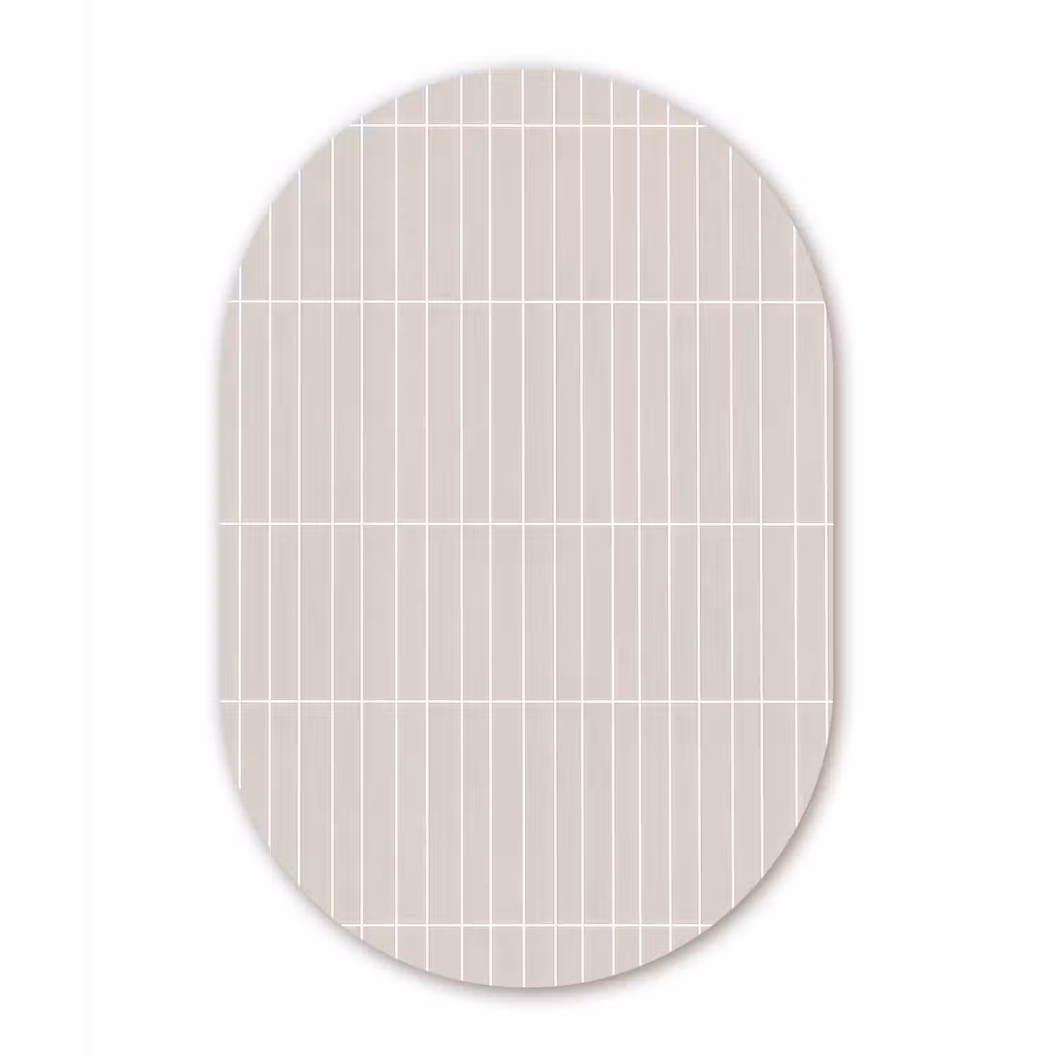 Patroon - Tegels - Zand Wandcirkel Ovaal Forex klein 630 -3d