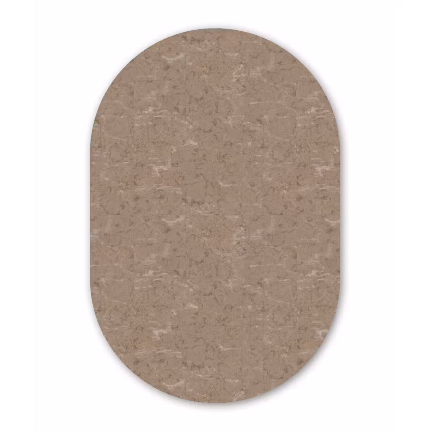 Patroon - Kalksteen - Beige Wandcirkel Ovaal Forex klein 630 -3d