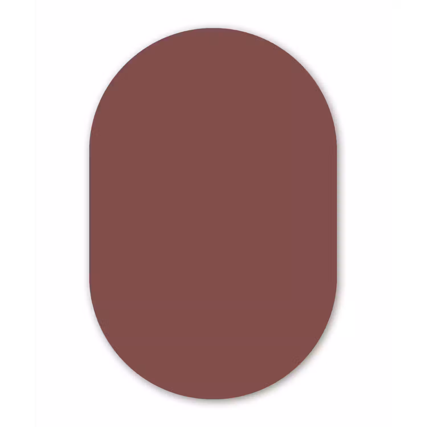 Muted - Raisin - Rood Wandcirkel Ovaal Forex klein 630 -3d