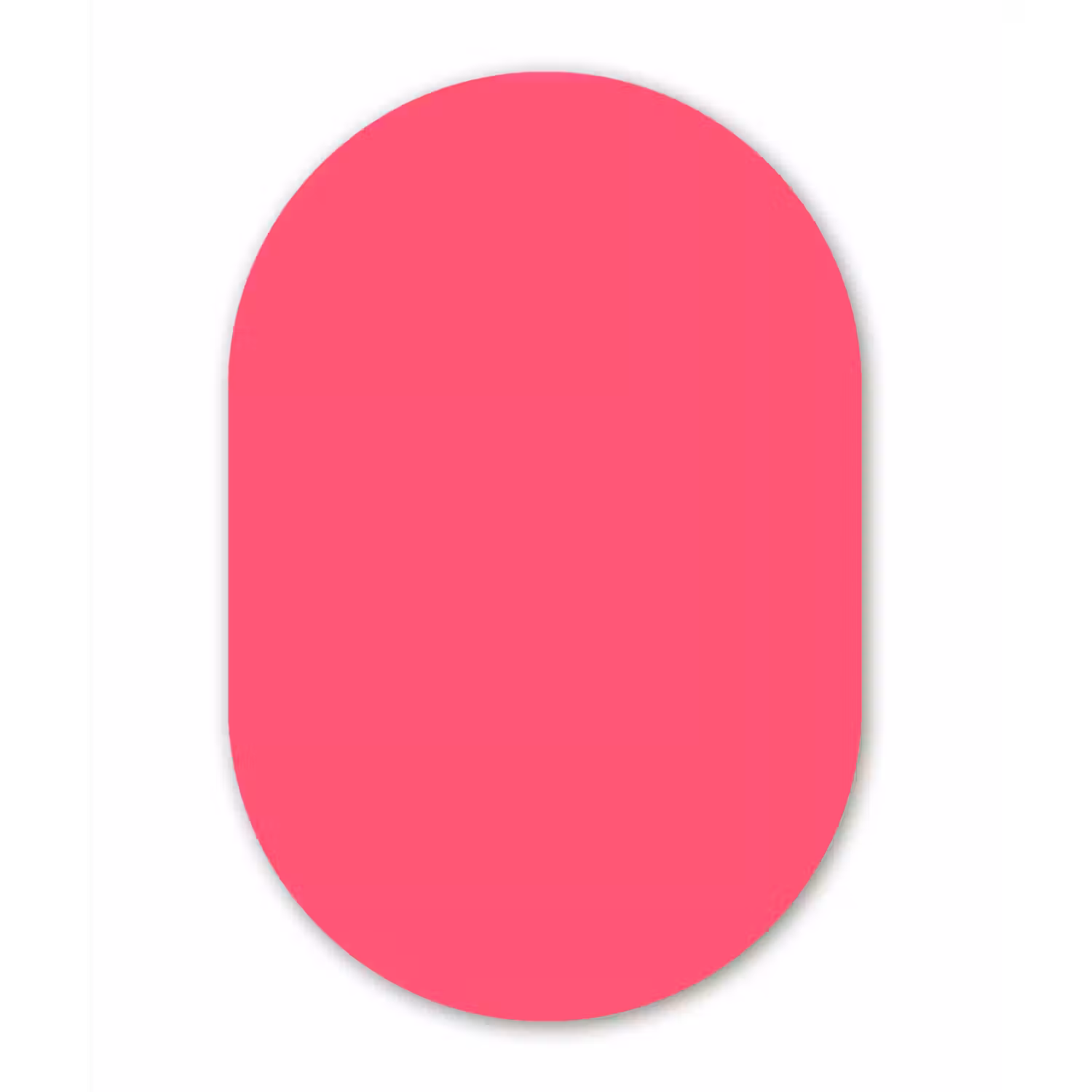 Neon - Flamingo - Roze Wandcirkel Ovaal Forex klein 630 -3d