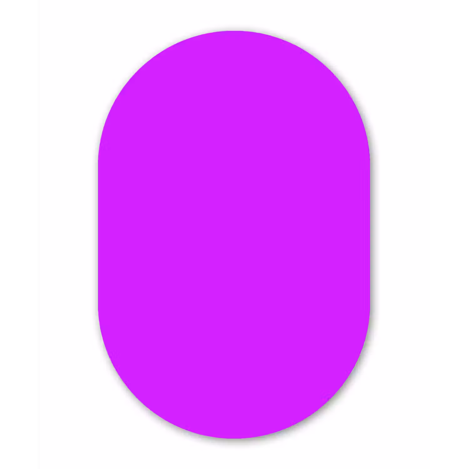 Neon - Orchid - Paars Wandcirkel Ovaal Forex klein 630 -3d