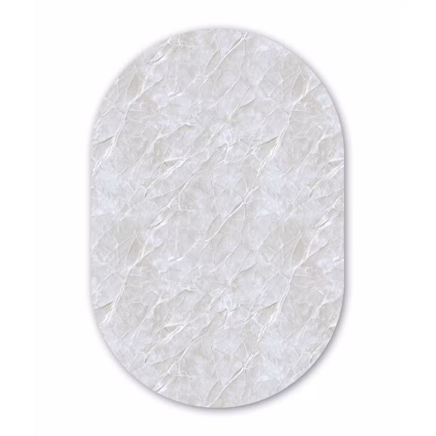 Oppervlakte - Textuur - Grijs Wandcirkel Ovaal Forex klein 630 -3d