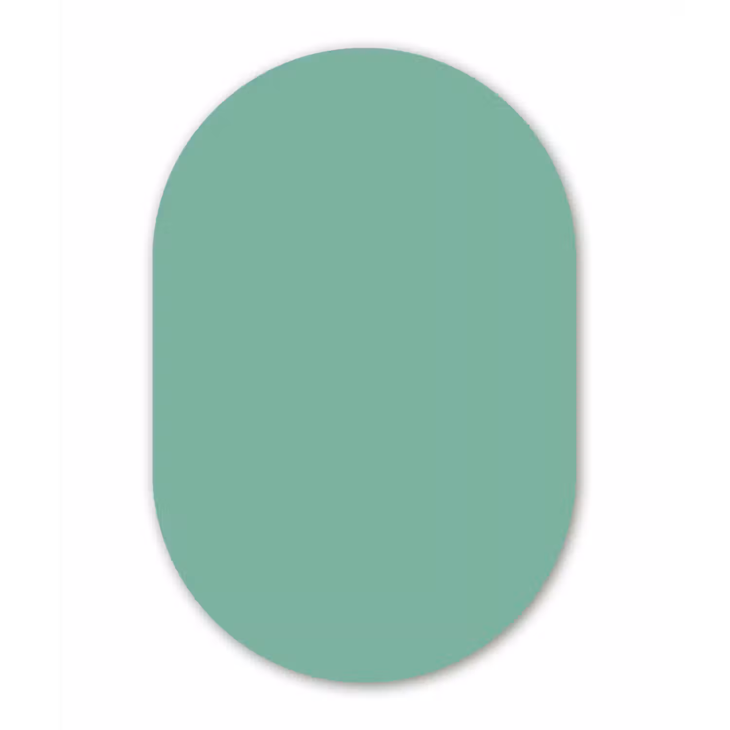Ocean - Jade - Groen Wandcirkel Ovaal Forex klein 630 -3d