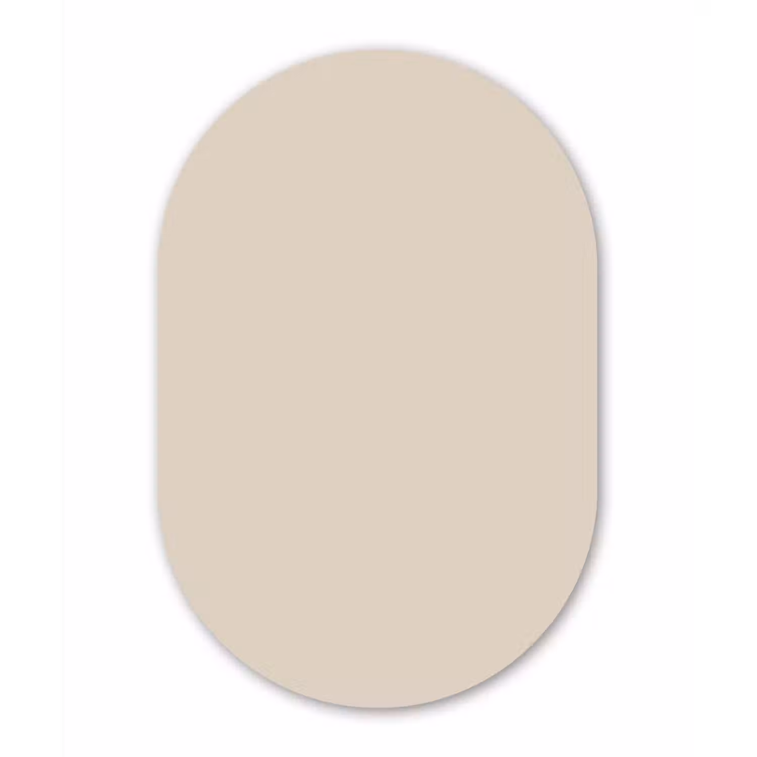 Raw - Linen - Nude Wandcirkel Ovaal Forex klein 630 -3d