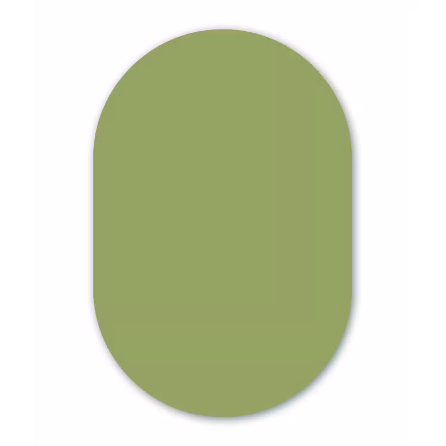 Sage - Green - Groen Wandcirkel Ovaal Forex klein 630 -3d