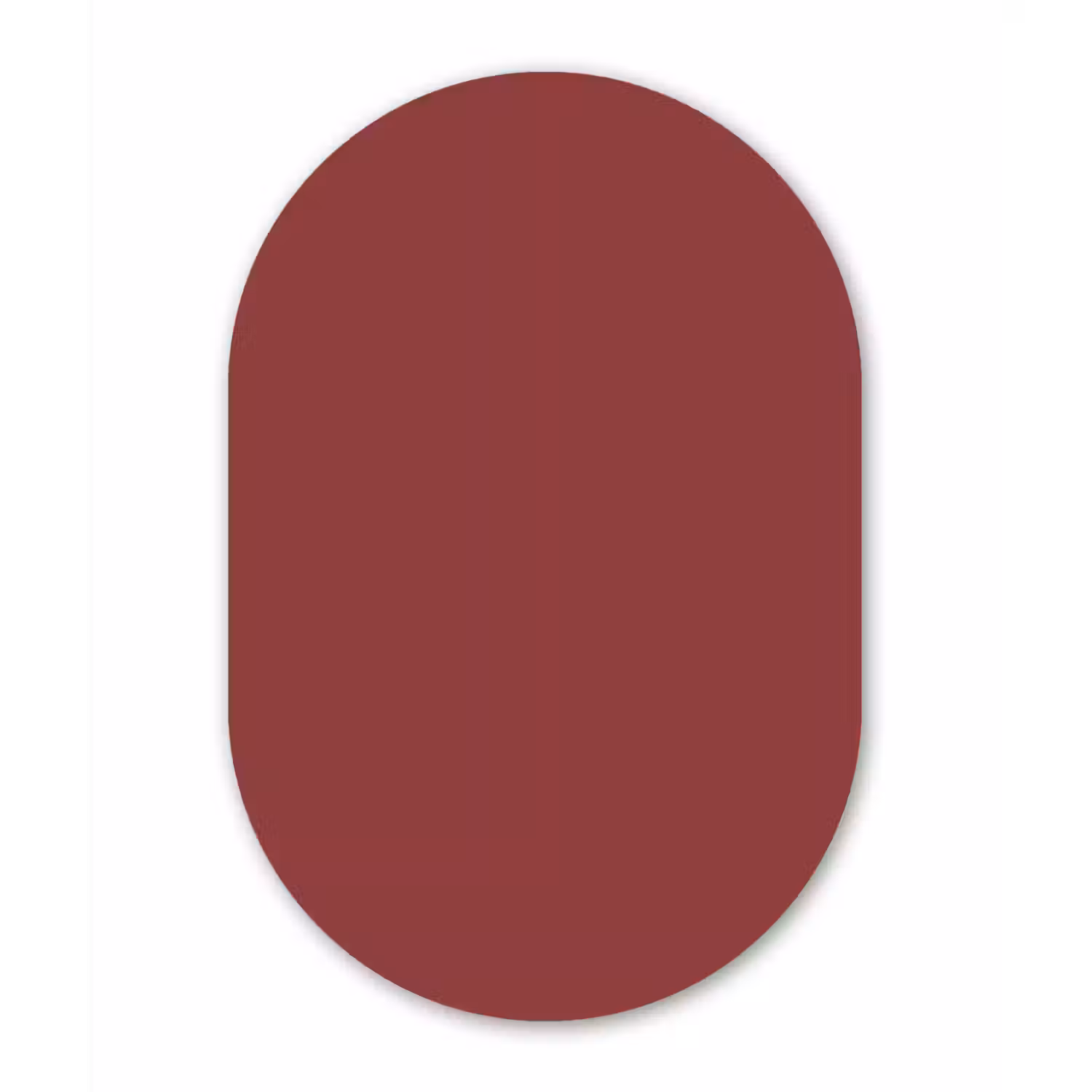Barn - Antique - Rood Wandcirkel Ovaal Forex klein 630 -3d