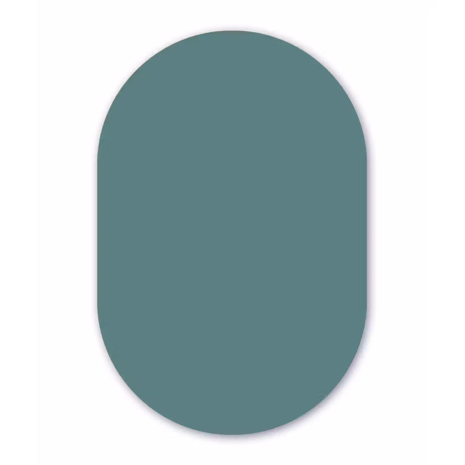 Serene - Teal - Blauw Wandcirkel Ovaal Forex klein 630 -3d
