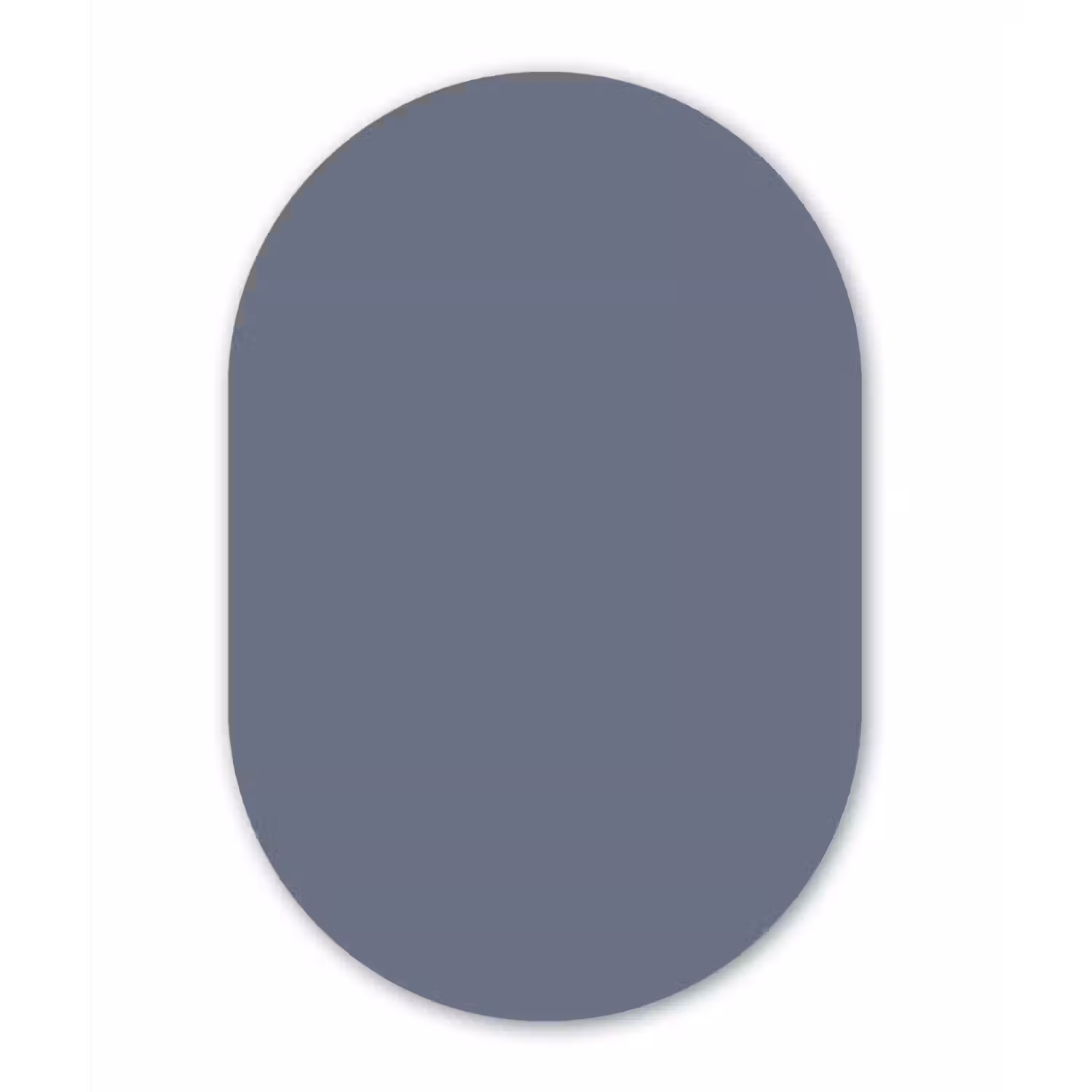 Slate - Whisper - Blauw Wandcirkel Ovaal Forex klein 630 -3d
