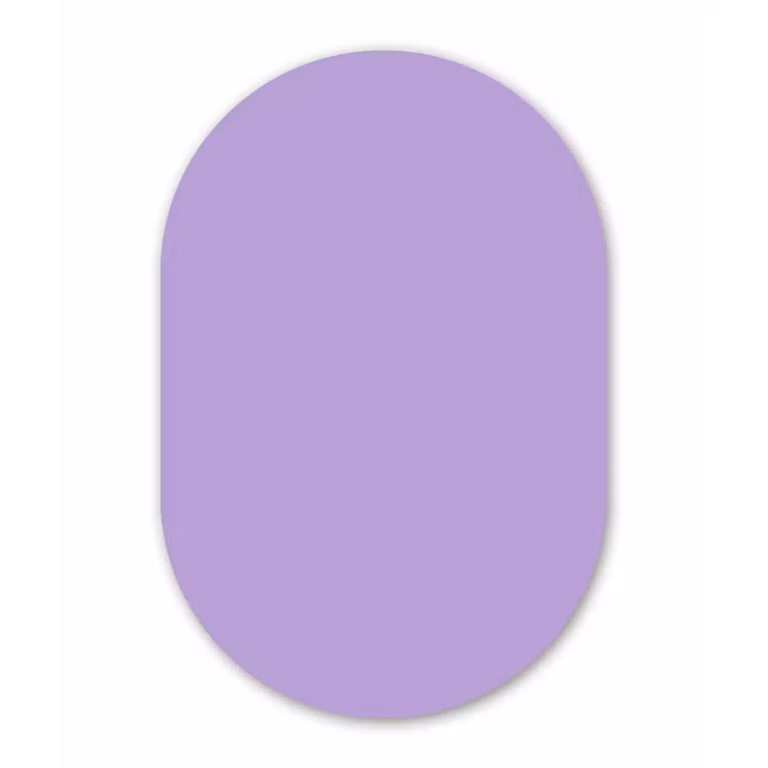 Soft - Lavender - Paars Wandcirkel Ovaal Forex klein 630 -3d