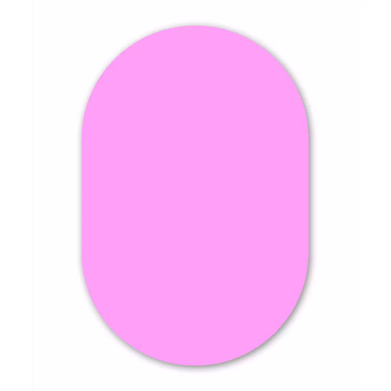 Soft - Lavender - Roze Wandcirkel Ovaal Forex klein 630 -3d
