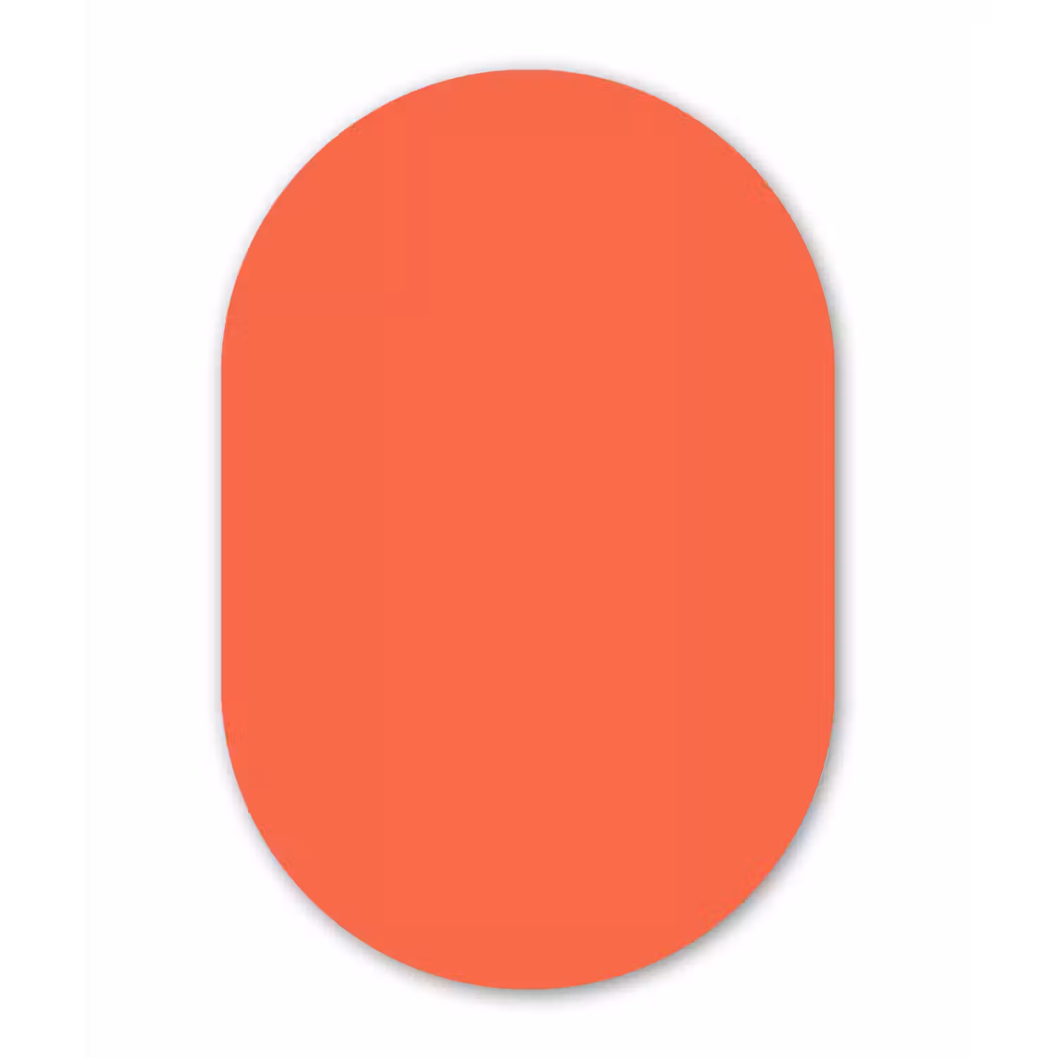 Sunset - Salmon - Oranje Wandcirkel Ovaal Forex klein 630 -3d