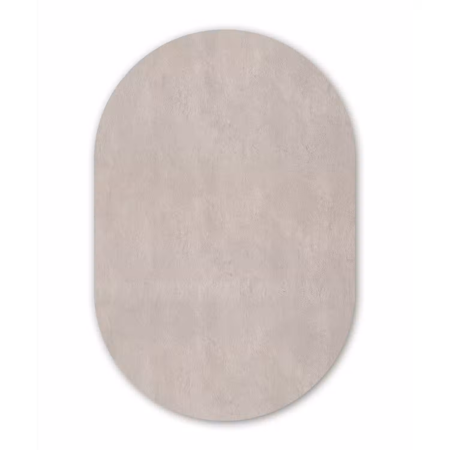Textuur - Effen - Abstract - Beige Wandcirkel Ovaal Forex klein -3d