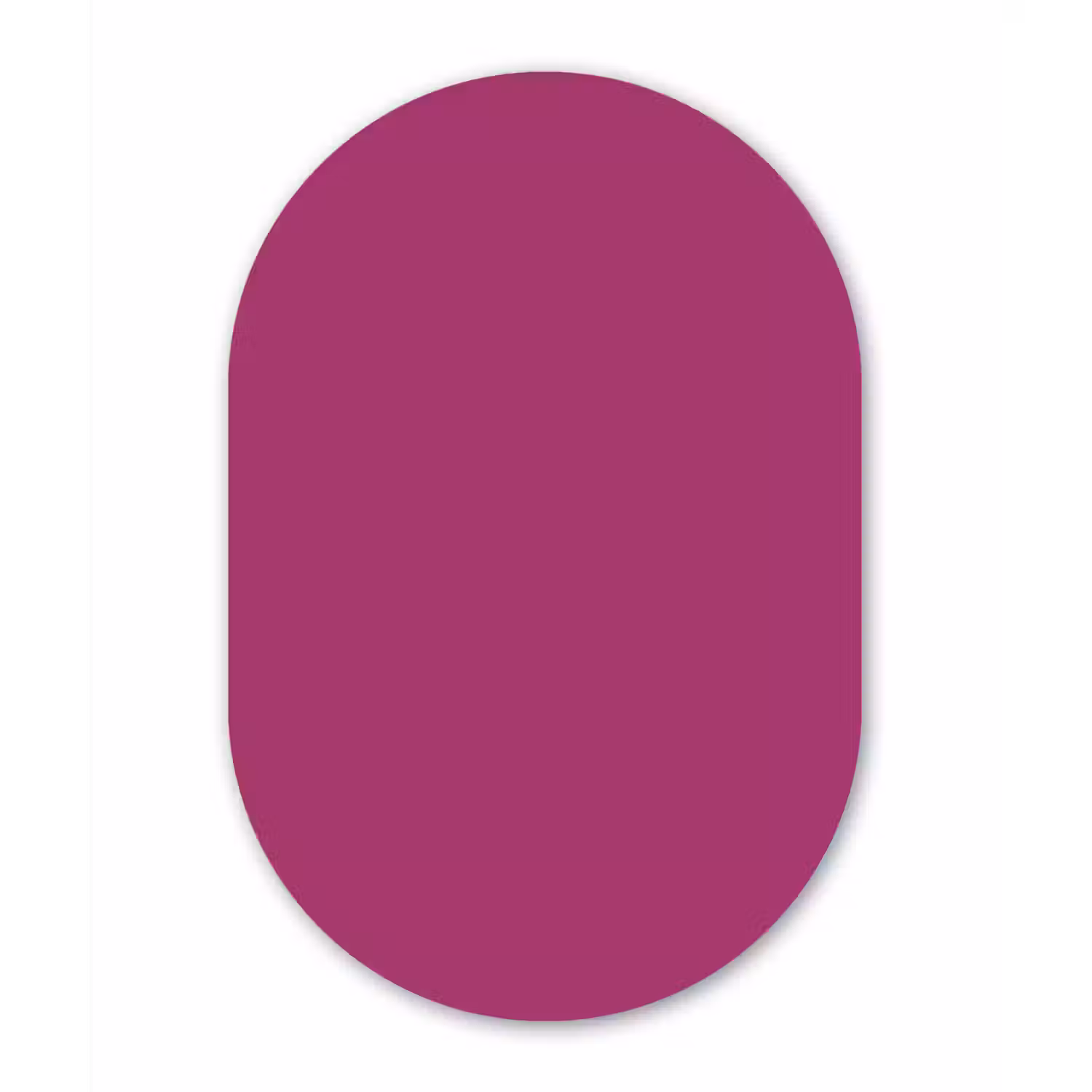 Deep - Magenta - Paars Wandcirkel Ovaal Forex klein 630 -3d