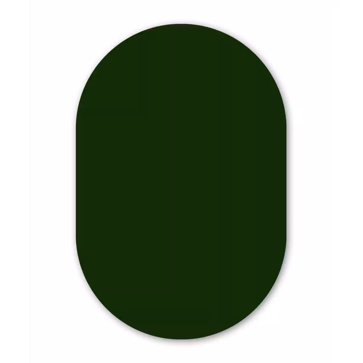 Forest - Green - Groen Wandcirkel Ovaal Forex klein 630 -3d
