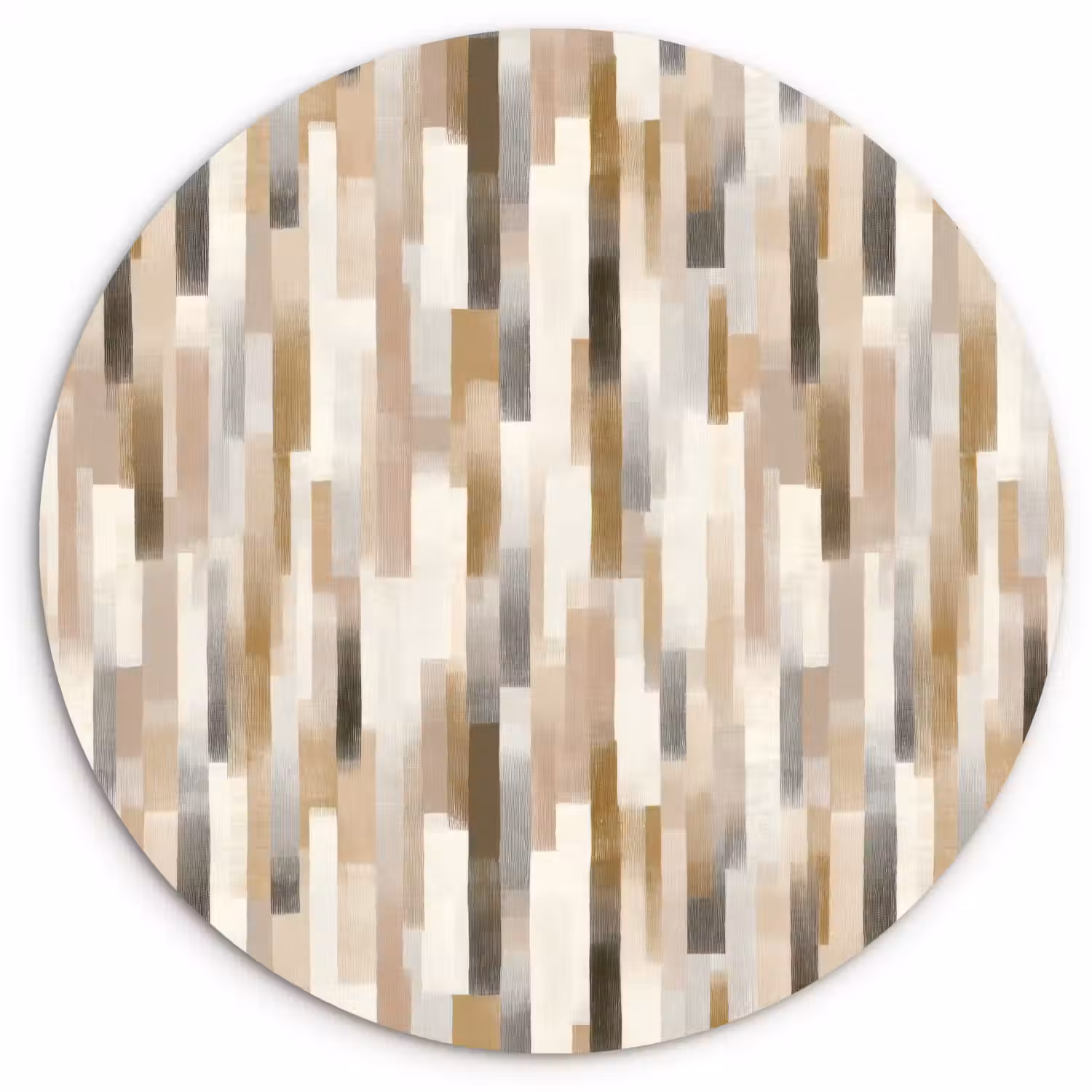 Abstract - Patroon - Kwaststreken Wandcirkel kunststof plaat 5mm dik klein 188 -3d
