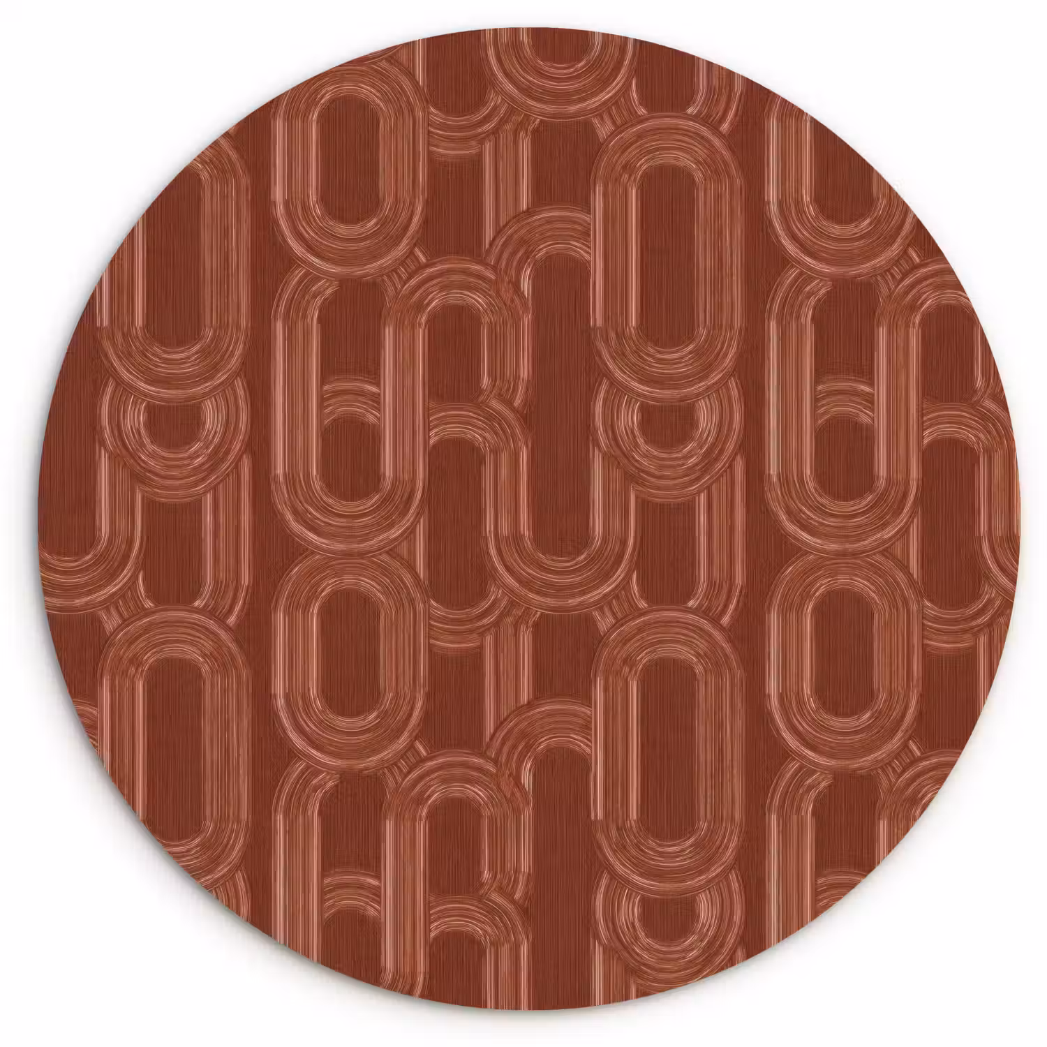 Abstract - Textuur - Bruin Wandcirkel kunststof plaat 5mm dik klein 188 -3d