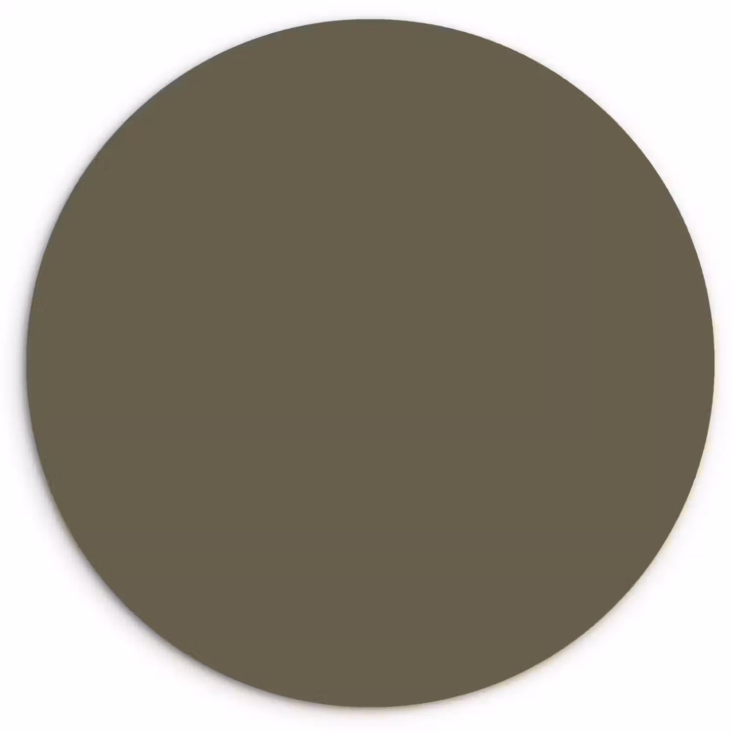 Deep - Khaki - Groen Wandcirkel kunststof plaat 5mm dik klein 188 -3d