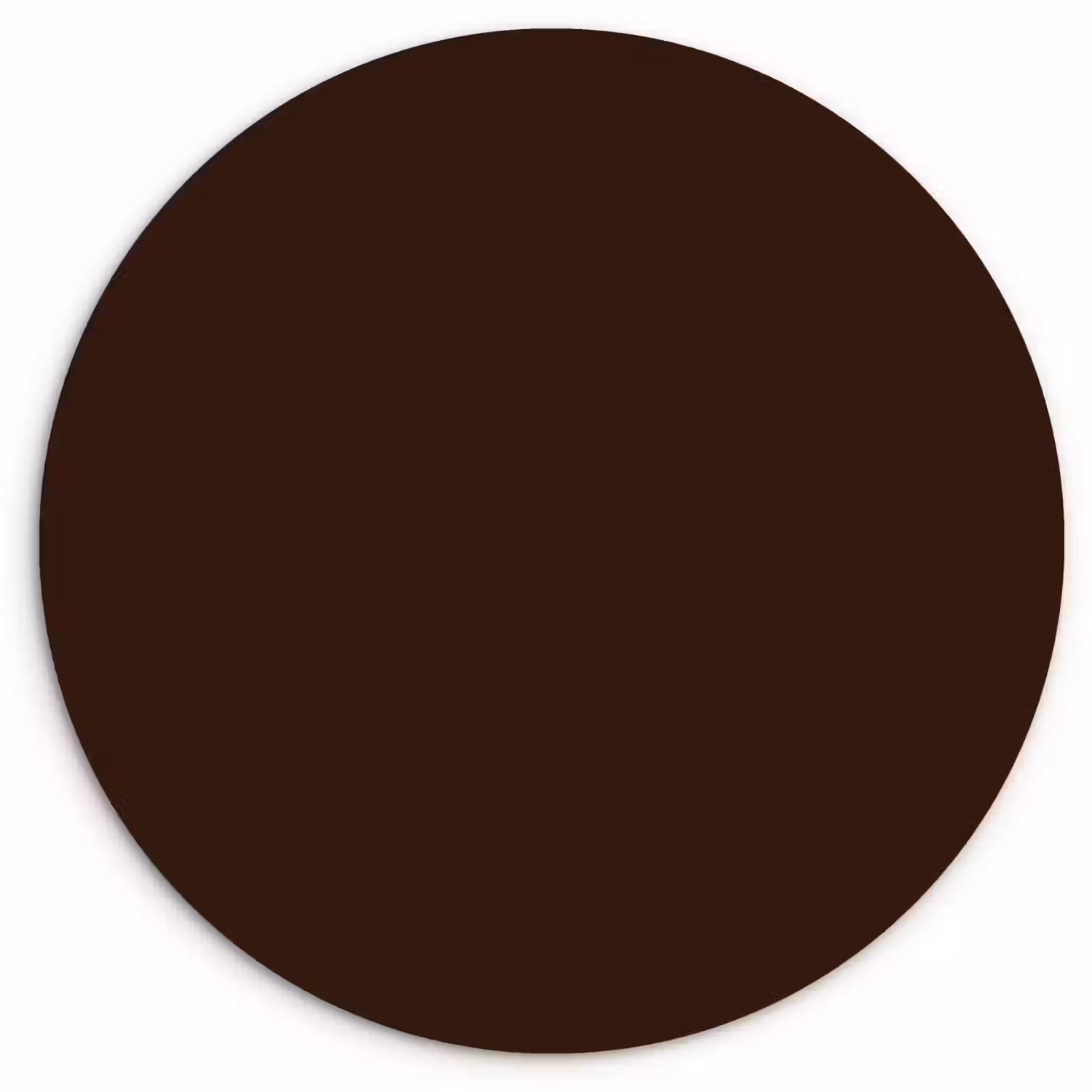 Dark - Chocolate - Bruin Wandcirkel kunststof plaat 5mm dik klein 188 -3d