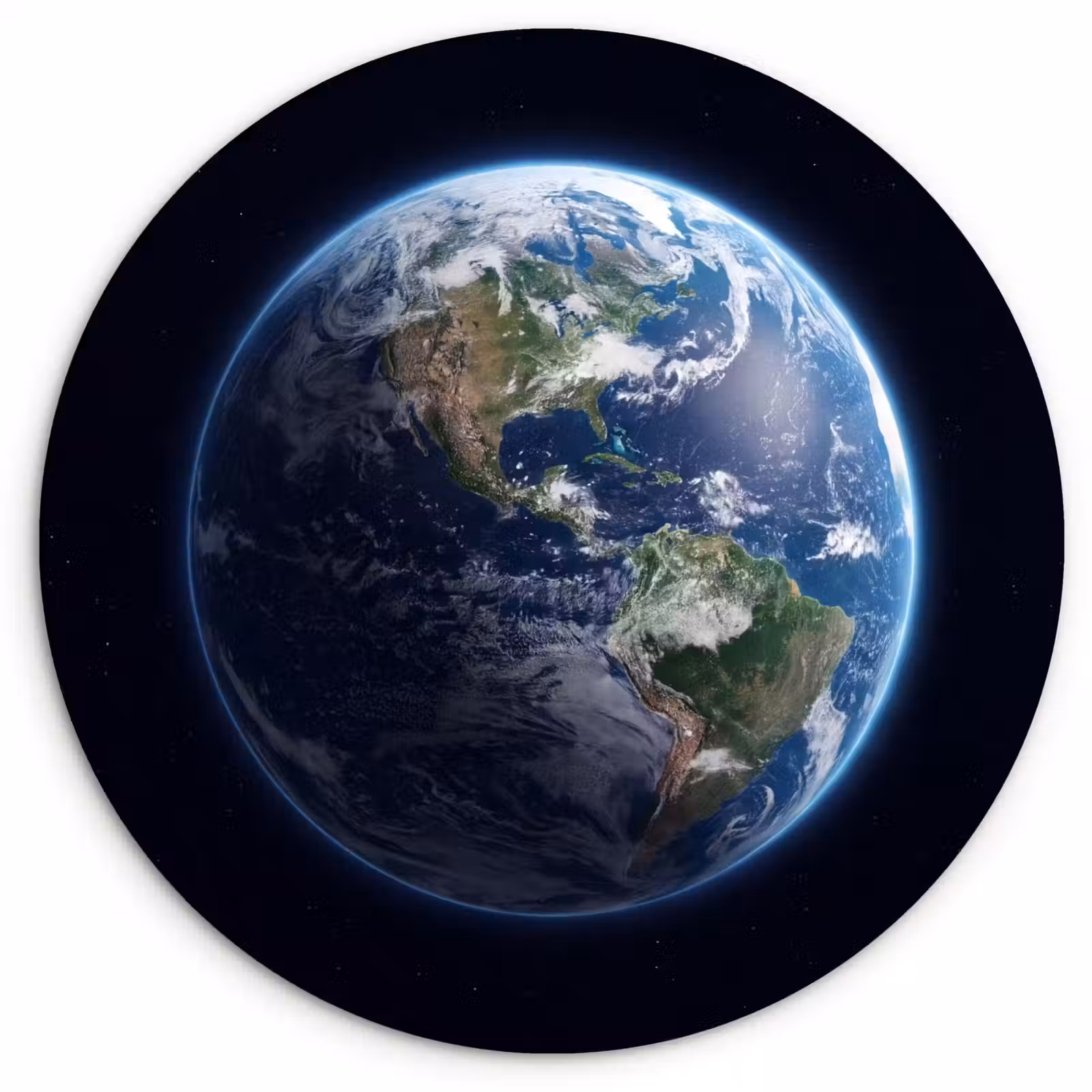 Forexbild Rund - Erde – Weltraum – Kosmos - Aarde - Ruimte - Kosmos Wandcirkel kunststof plaat 5mm dik klein