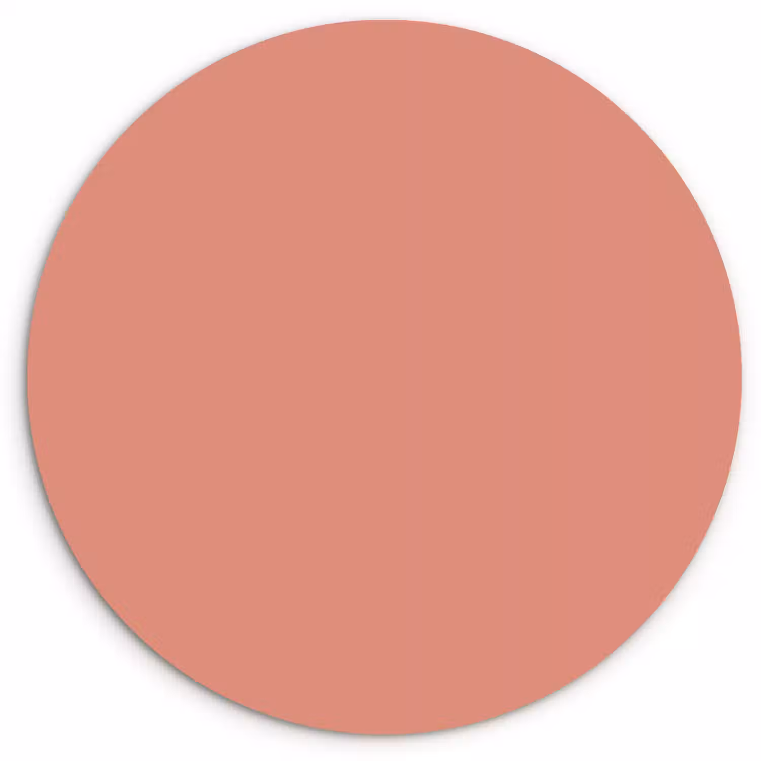 Earthy - Rose - Koraal Wandcirkel kunststof plaat 5mm dik klein 188 -3d