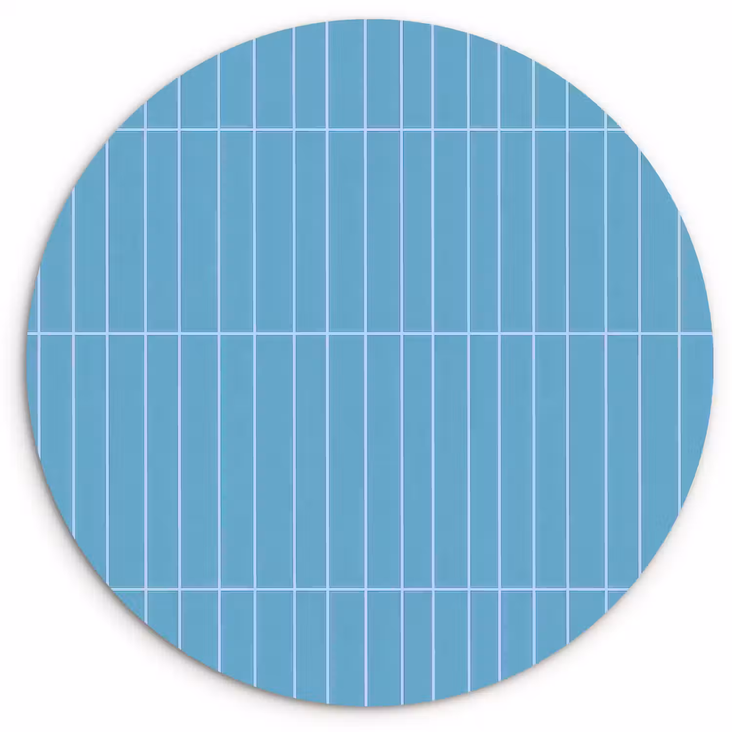 Tegel - Langwerpig - Patroon - Blauw Wandcirkel kunststof plaat 5mm dik klein 188 -3d