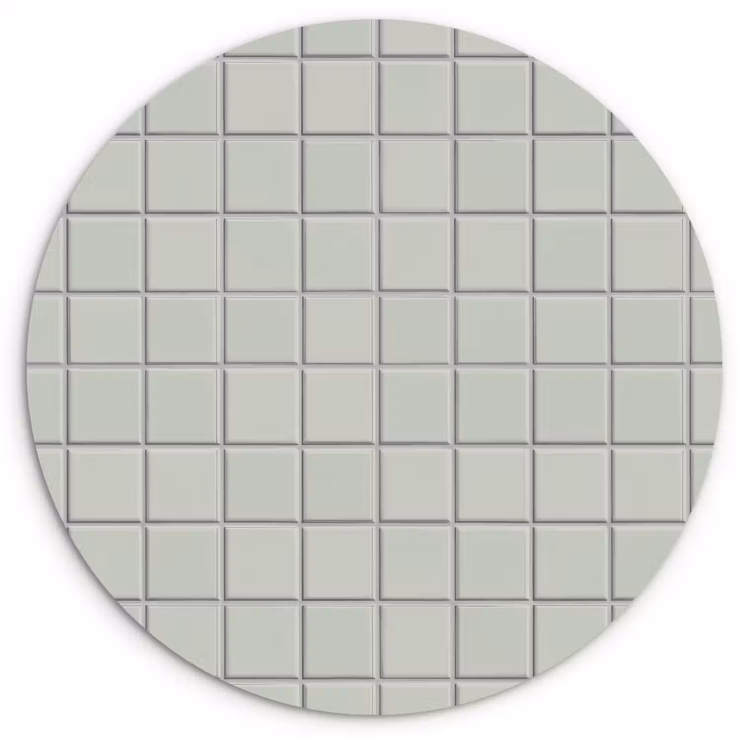 Tegel - Patroon - Lichtgroen Wandcirkel kunststof plaat 5mm dik klein 188 -3d