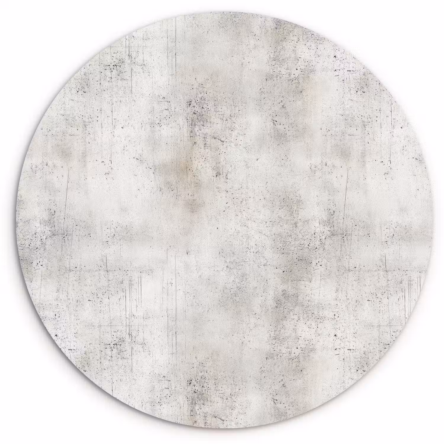 Grijs - Beton - Verweerd Wandcirkel kunststof plaat 5mm dik klein 188 -3d