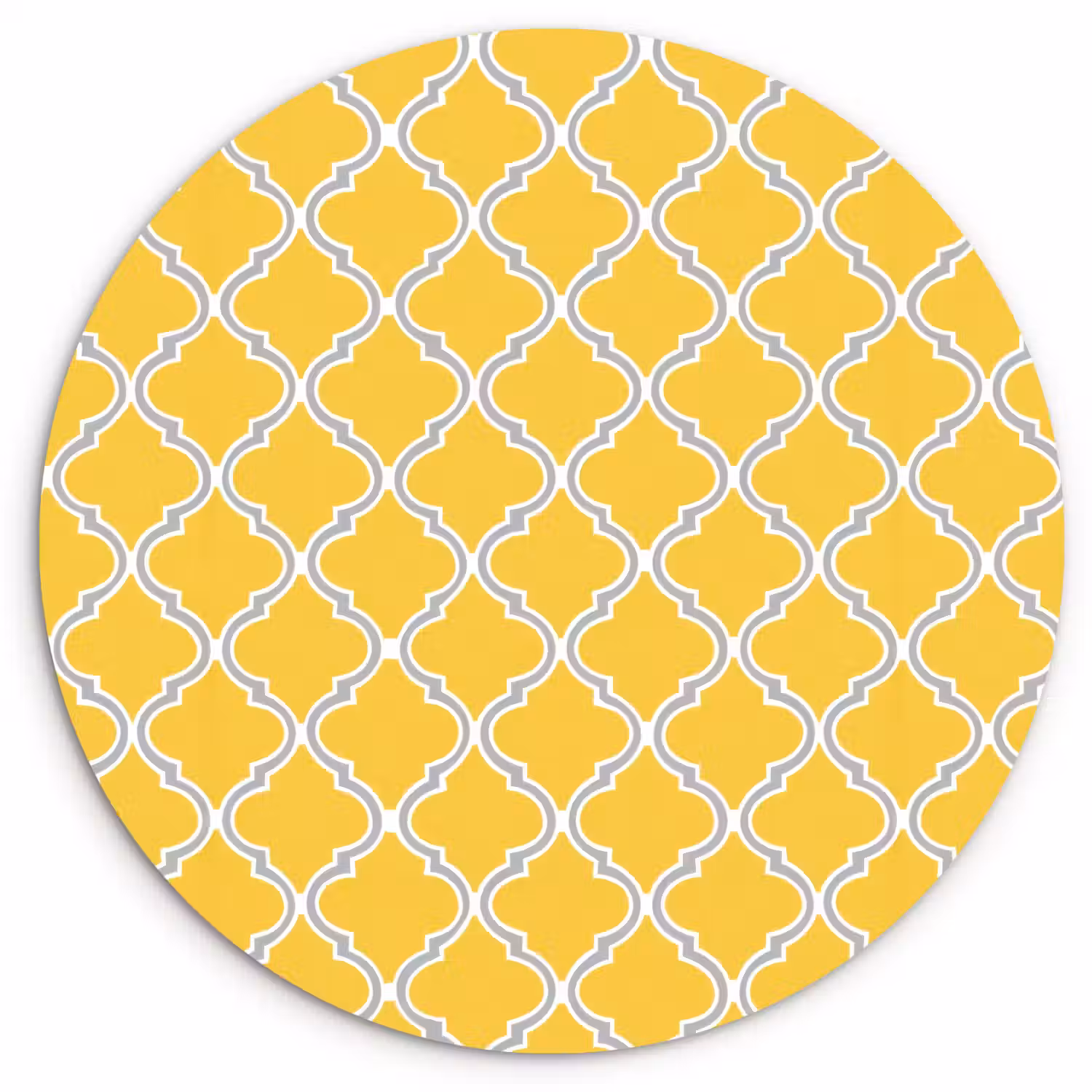 Lantaarn - Arabesk - Elegant - Geel Wandcirkel kunststof plaat 5mm dik klein 188 -3d