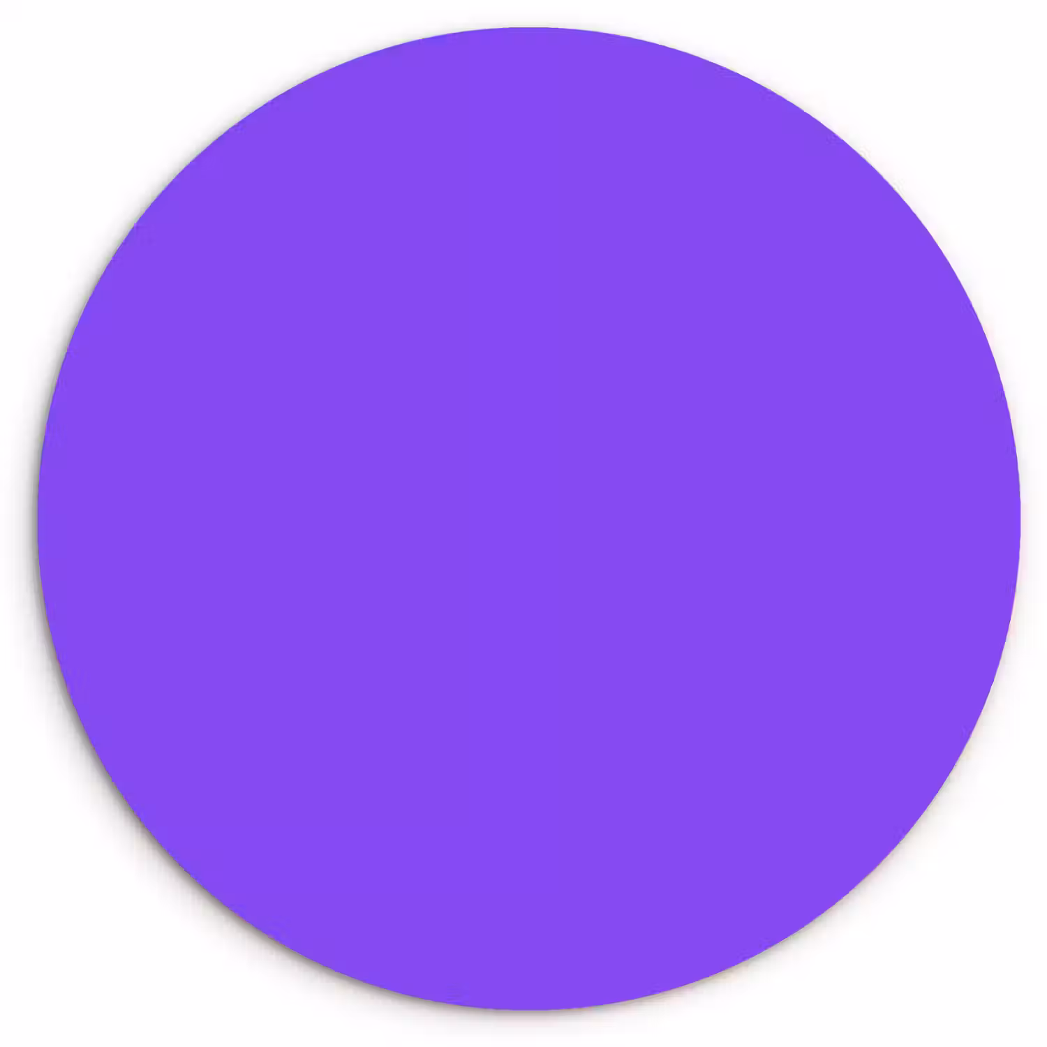 Vivid - Violet - Paars Wandcirkel kunststof plaat 5mm dik klein 188 -3d