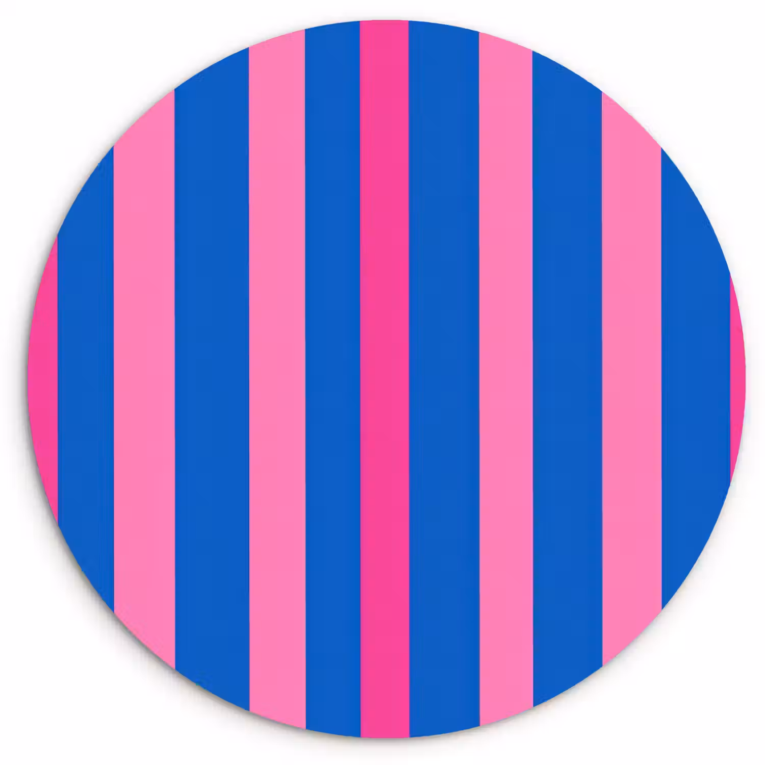 Modern - Optisch - Roze Wandcirkel kunststof plaat 5mm dik klein 188 -3d
