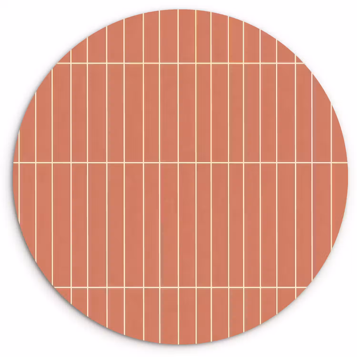 Patroon - Tegels - Terracotta Wandcirkel kunststof plaat 5mm dik klein 188 -3d