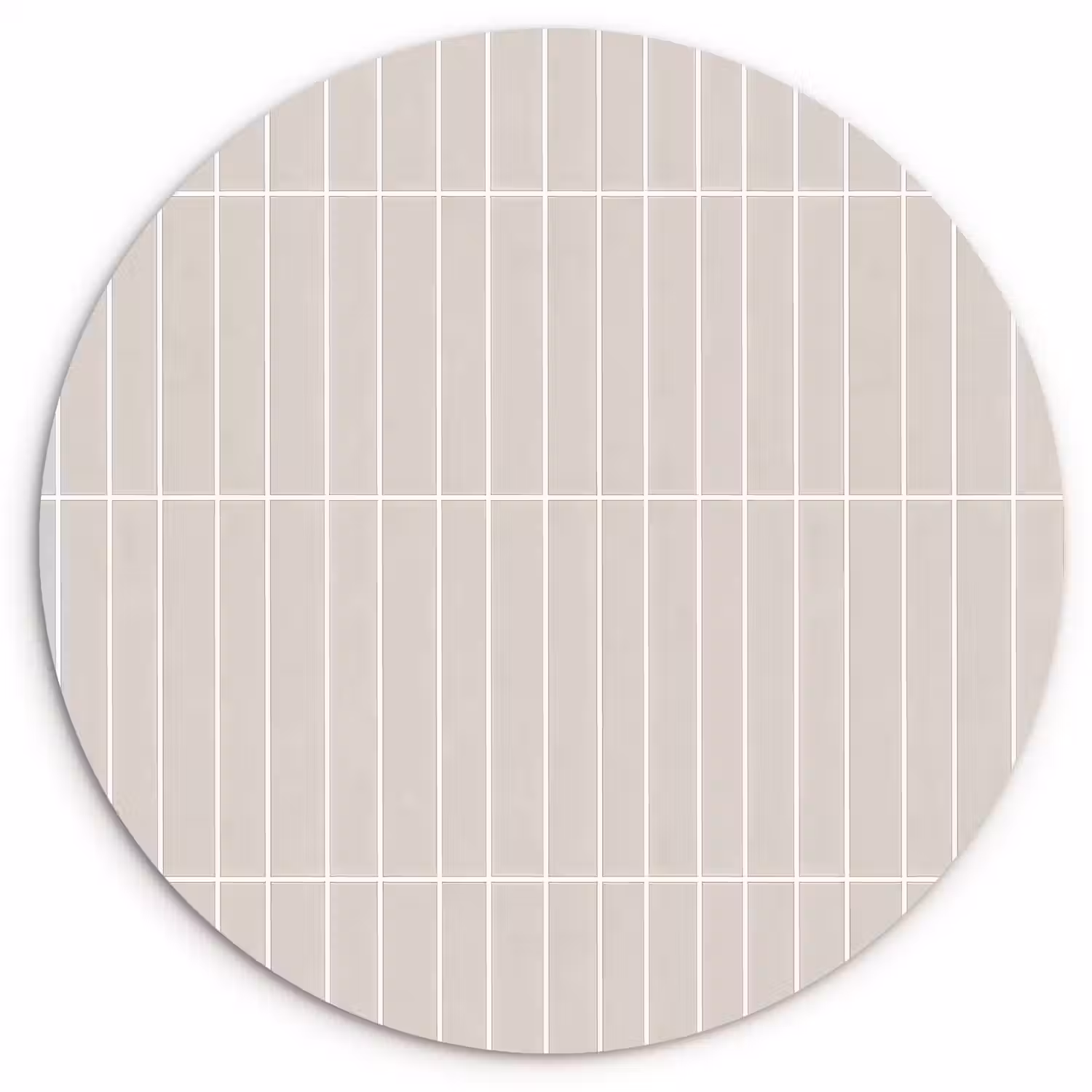Patroon - Tegels - Zand Wandcirkel kunststof plaat 5mm dik klein 188 -3d