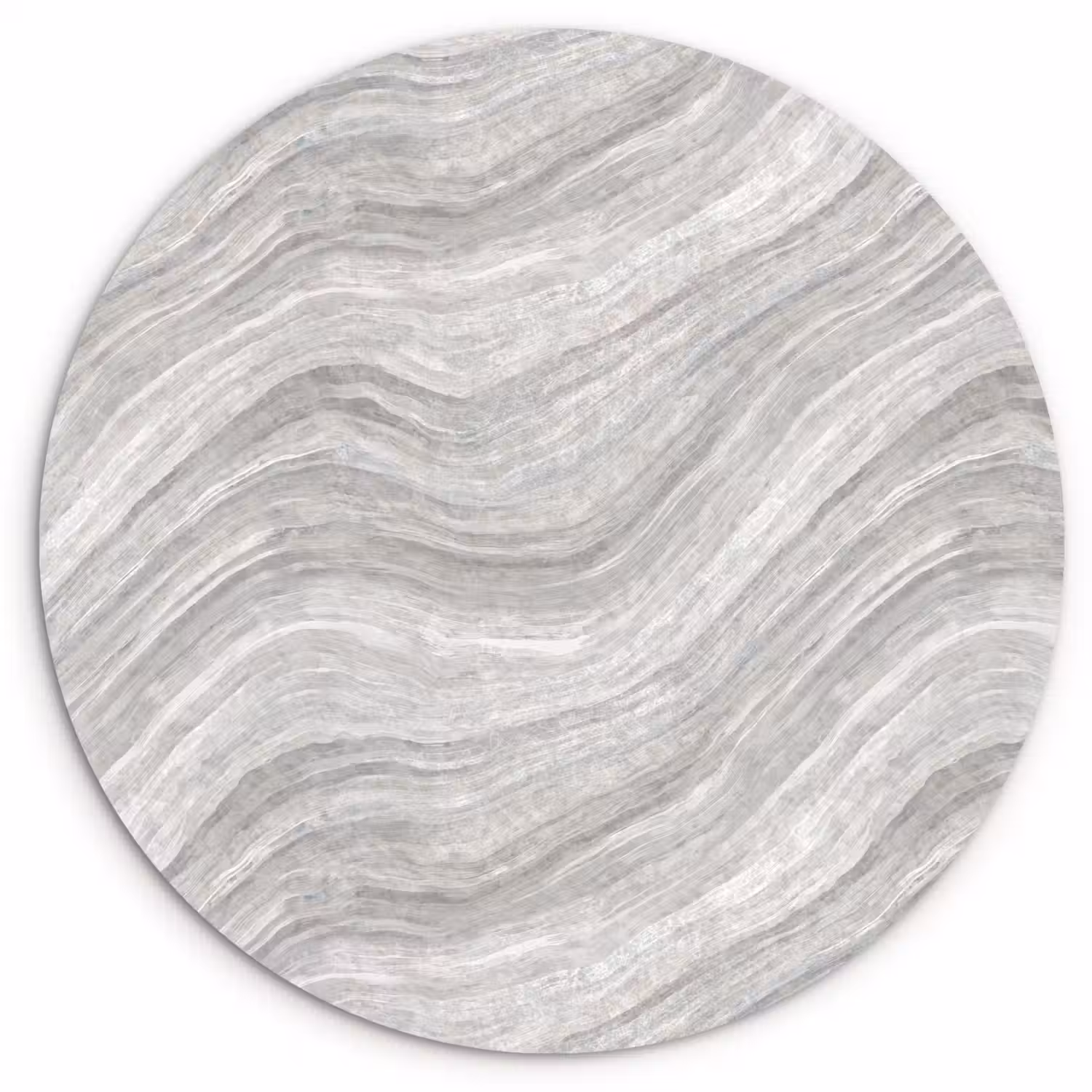 Patroon - Helder - Wit - Grijs Wandcirkel kunststof plaat 5mm dik klein 188 -3d