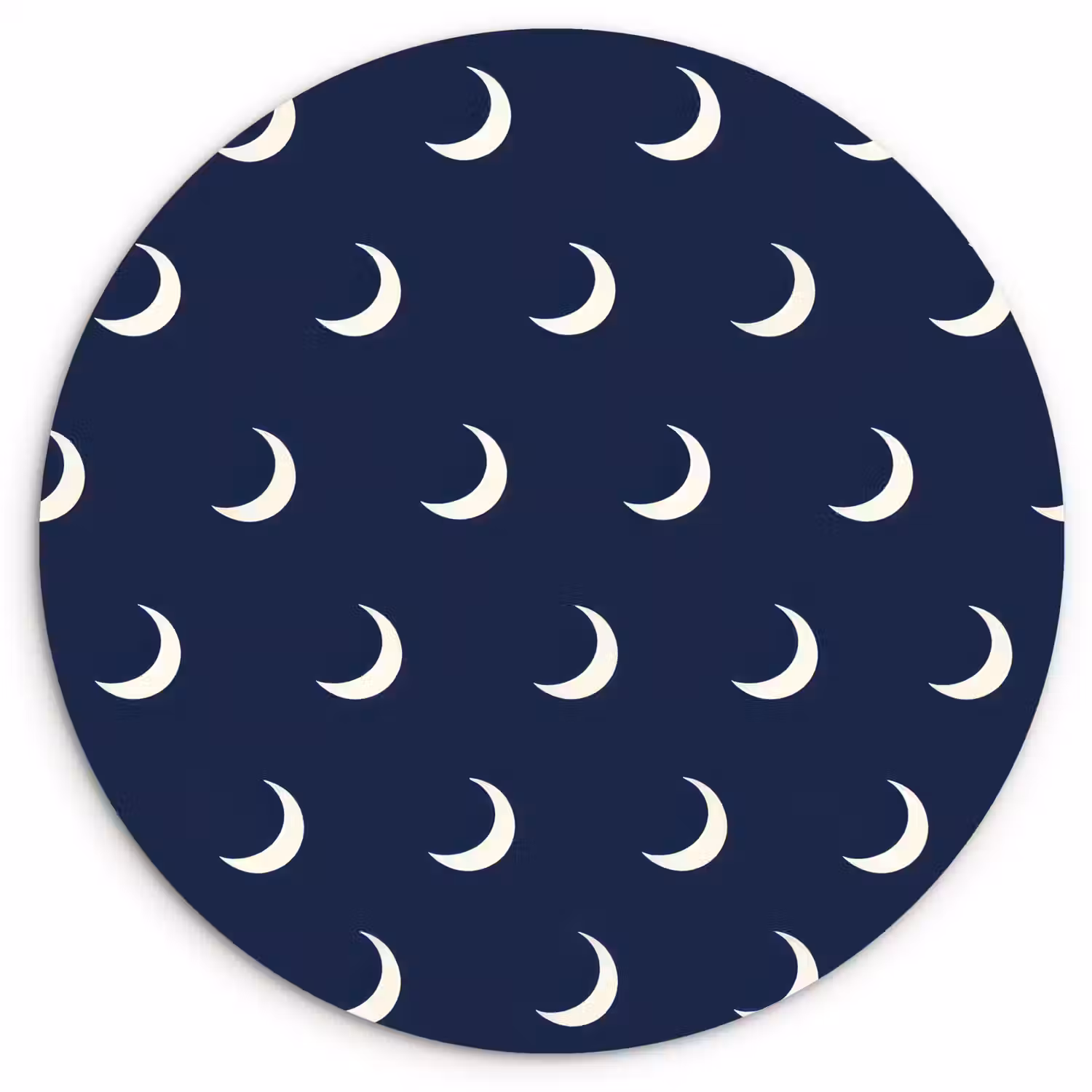 Patroon - Manen - Blauw Wandcirkel kunststof plaat 5mm dik klein 188 -3d