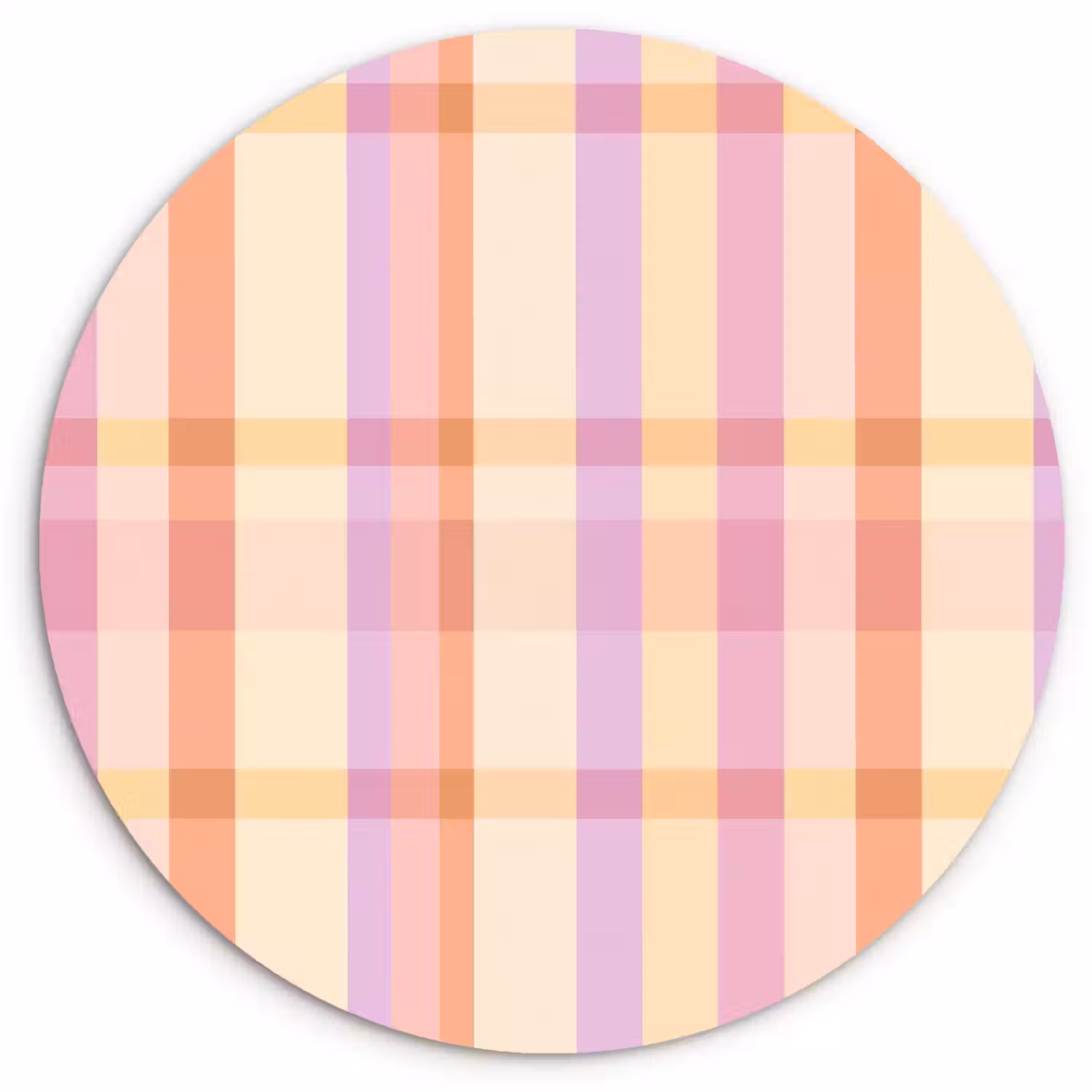 Pastel - uitpatroon - Geometrisch Wandcirkel kunststof plaat 5mm dik klein 188 -3d