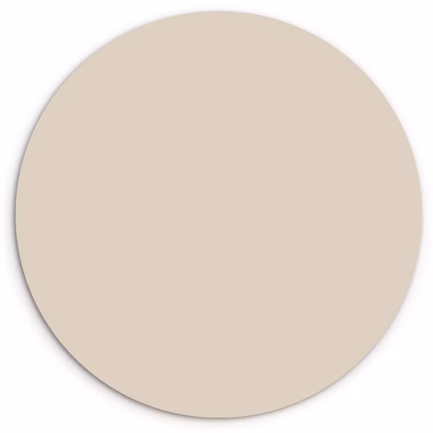 Raw - Linen - Nude Wandcirkel kunststof plaat 5mm dik klein 188 -3d