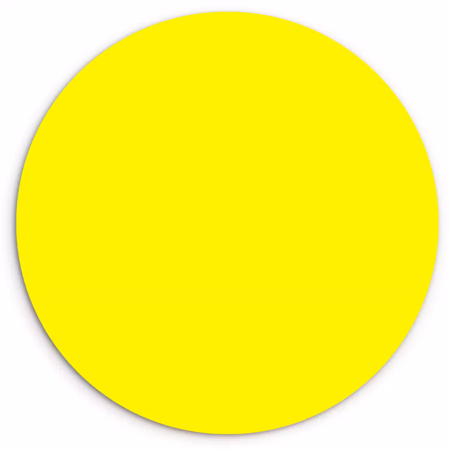 Sunshine - Glow - Geel Wandcirkel kunststof plaat 5mm dik klein 188 -3d