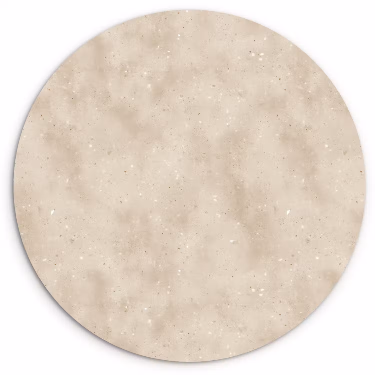 Structuur - Spikkels - Beige Wandcirkel kunststof plaat 5mm dik klein 188 -3d
