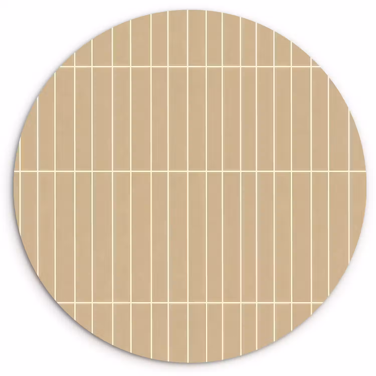 Verticaal - Wandtegel - Zand - Beige Wandcirkel kunststof plaat 5mm dik klein 188 -3d