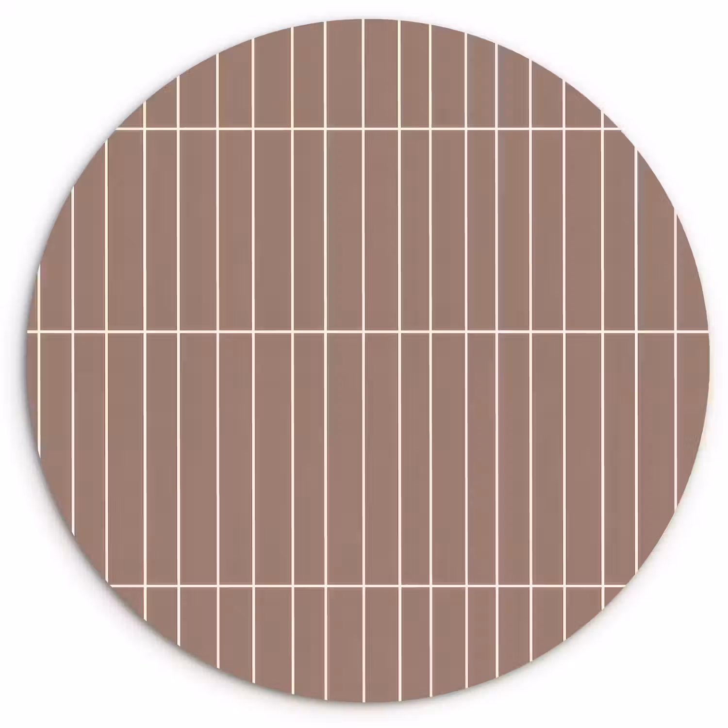 Verticaal - Wandtegel - Terracotta Wandcirkel kunststof plaat 5mm dik klein 188 -3d