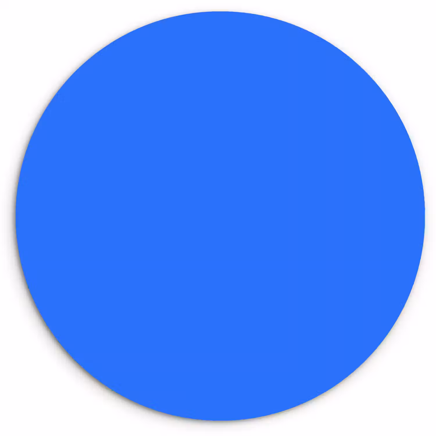 Vivid - Cobalt - Blauw Wandcirkel kunststof plaat 5mm dik klein 188 -3d