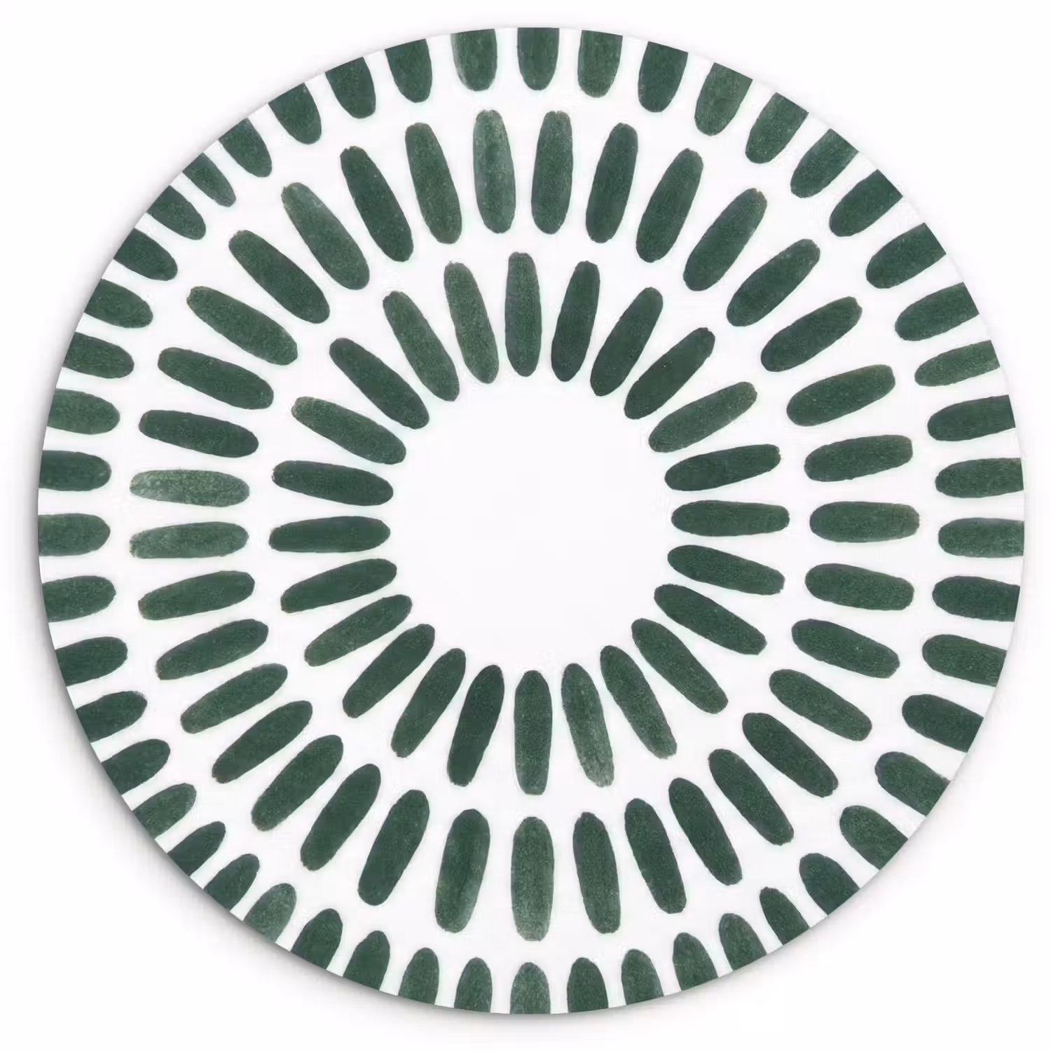 Abstract - Cirkel - Patroon - Modern - Groen Wandcirkel kunststof plaat 5mm dik klein -3d