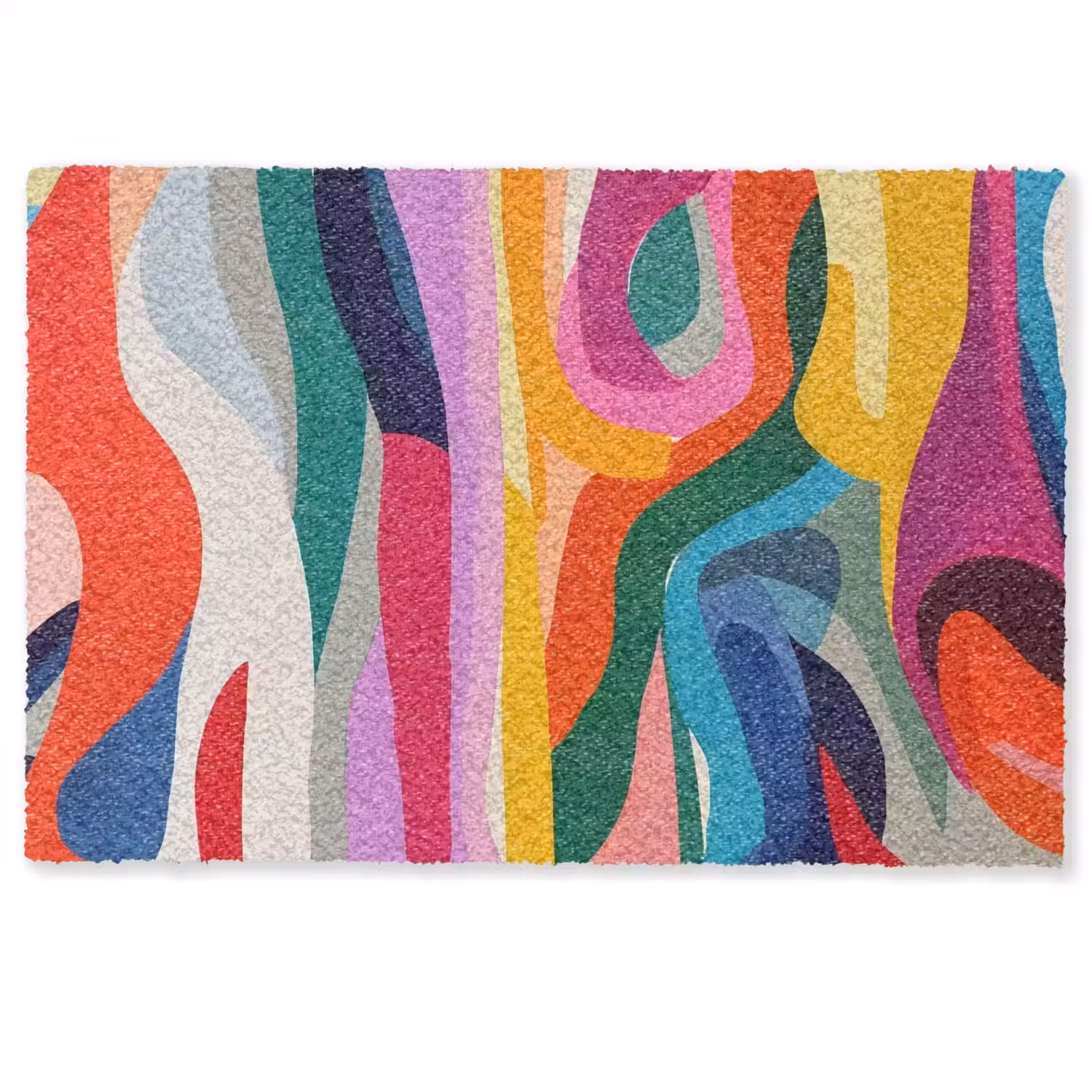 Abstract - Kleurrijk - Golven - Lijnen Deurmat klein -zkaufland3d